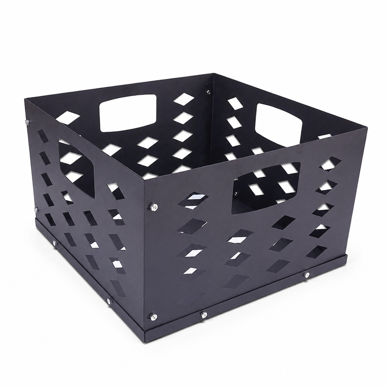 Stainless Steel Charcoal Firebox Basket, Foldable Fire Basket, Grill