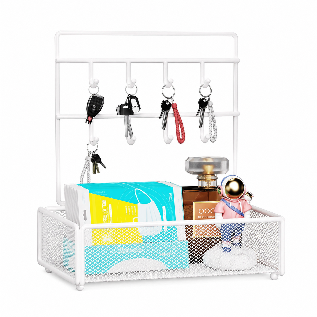 Kids Room Organizer, Wall Organizer Metal Wire Organizing Baskets Wall Storage