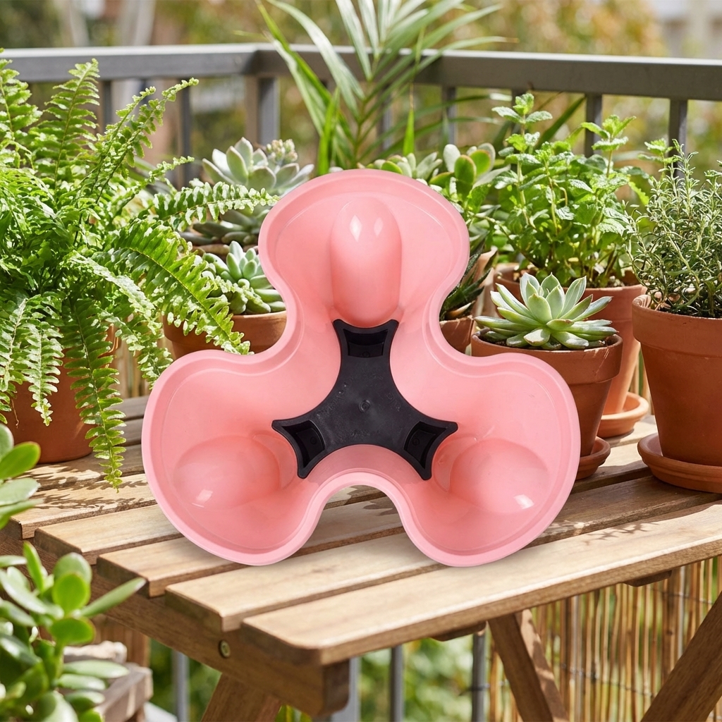 Strawberry Planter with Casters, 6 Tiered Planter for Space Saving, Outdoor Planters and Vegetable Pot for Balcony Flower Bedding