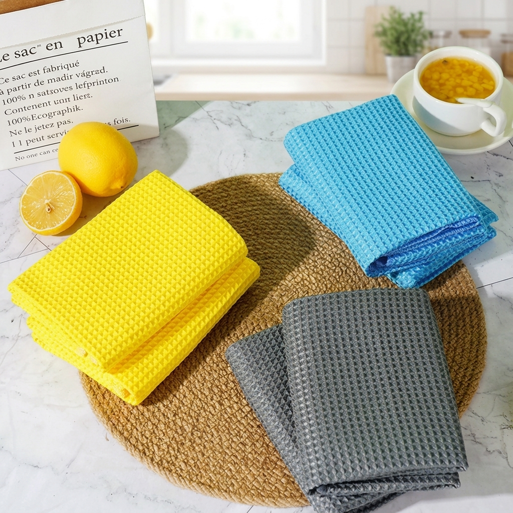 Weave Microfibre Cloth and Glass Cleaning Cloth, 40x40 cm Microfibre Cloth, Lint and Scratch-Resistant Microfibre Towel for Automotive