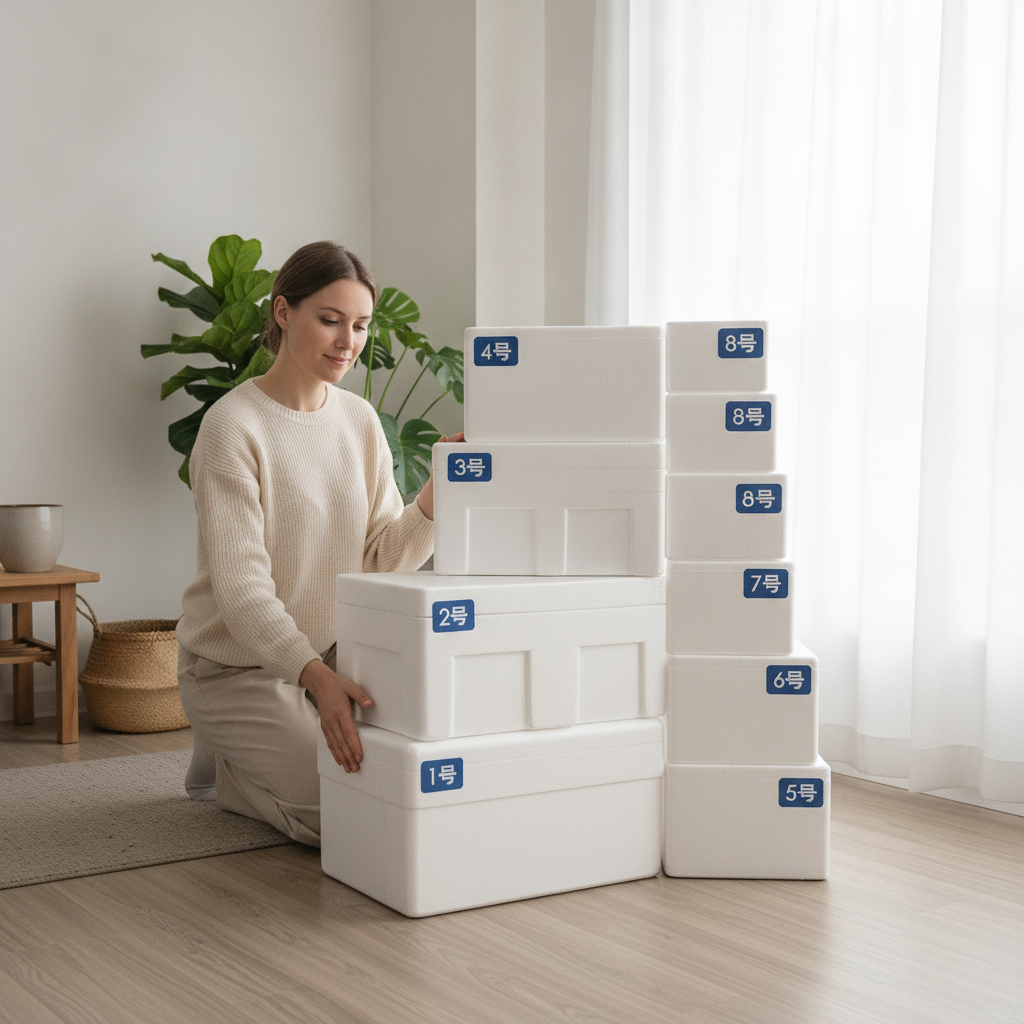 Insulated Foam Shipping Box, Thermal Cooler & Ice Box for Perishables - Produktbild 1