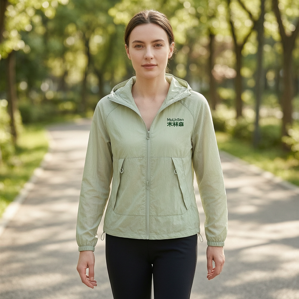 UPF 50+ Sun Protection Jacket for Women - Lightweight Long Sleeve Zip-Up Hoodie - Produktbild 1
