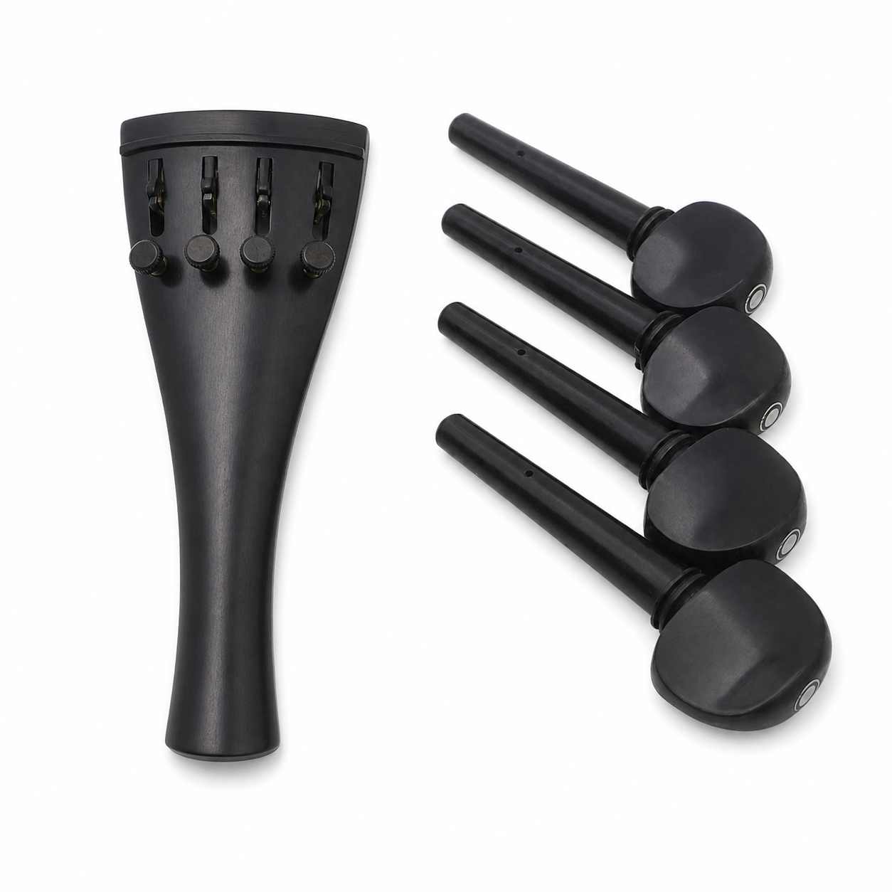 Cello Tuning Pegs and Tailpiece with Built-in Fine Tuner for 4/4-1/8 Size