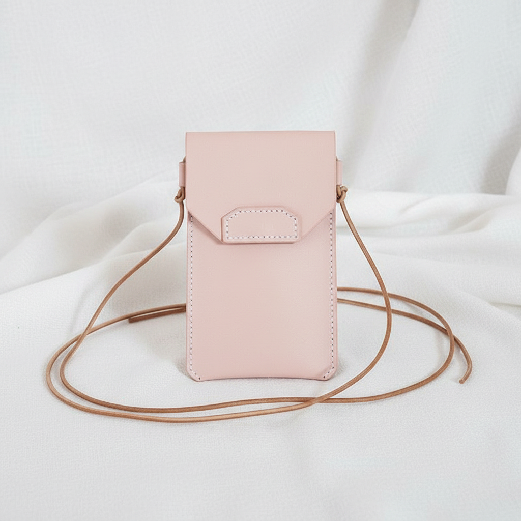 DIY Leather Kit, Woven Design Envelope Bag for Mobile Phones - Produktbild 1