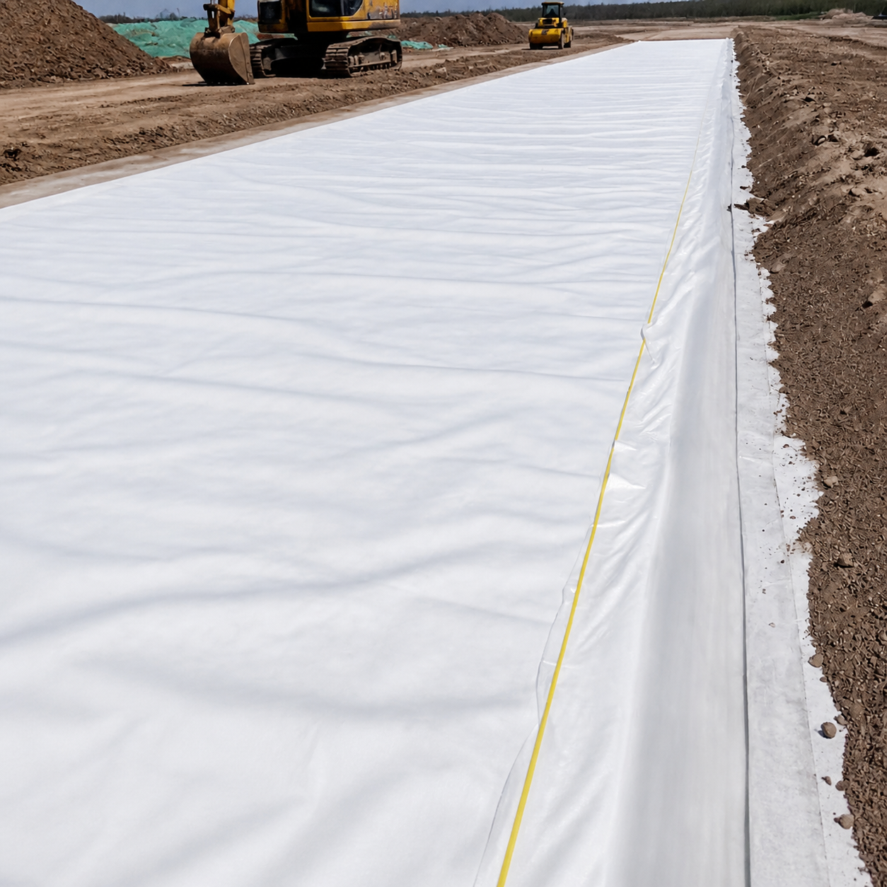 HDPE Drainage Geocomposite, Non Woven Geotextile Membrane, Dredging Liner for Soil Stabilization, Water Reservoir